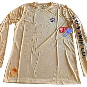 Men's Swim & Surf Long Sleeve Swim Tee MSRP $55.00 New With Tags.